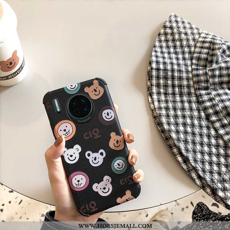 Hoesje Huawei Mate 30 Pro Mooie Patroon Siliconen Lovers Trend Anti-fall Witte