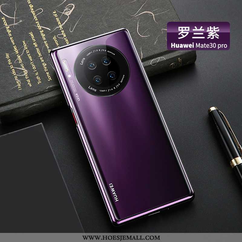 Hoes Huawei Mate 30 Pro Super Dun Bescherming Hoesje Purper Anti-fall Hard