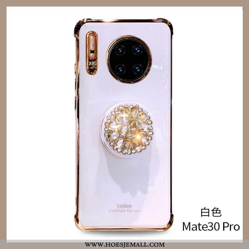 Hoesje Huawei Mate 30 Pro Siliconen Met Strass Scheppend Anti-fall Mobiele Telefoon High End Persoon