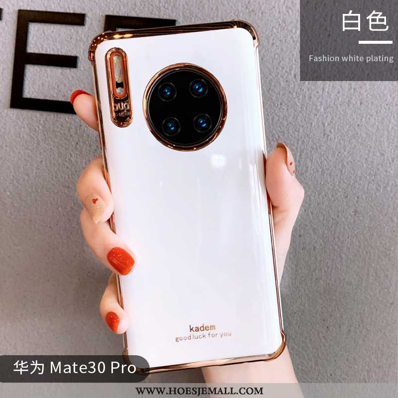 Hoes Huawei Mate 30 Pro Trend Zacht Anti-fall Licht Eenvoudige Siliconen Net Red Groen