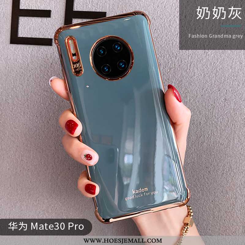 Hoes Huawei Mate 30 Pro Trend Zacht Anti-fall Licht Eenvoudige Siliconen Net Red Groen