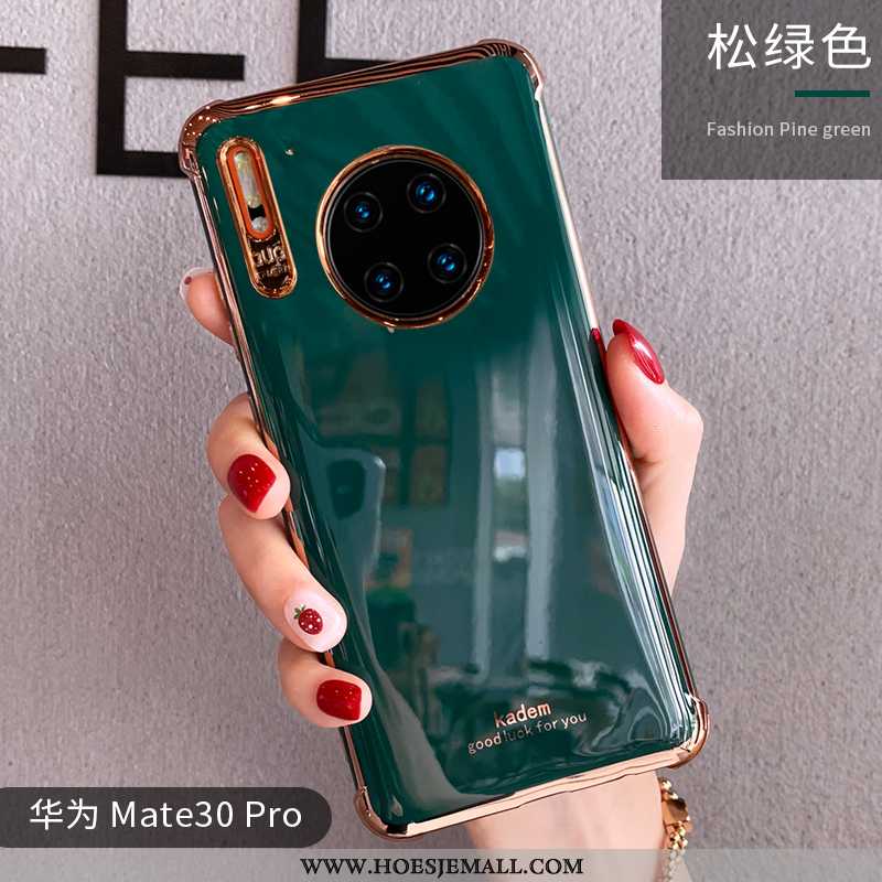 Hoes Huawei Mate 30 Pro Trend Zacht Anti-fall Licht Eenvoudige Siliconen Net Red Groen