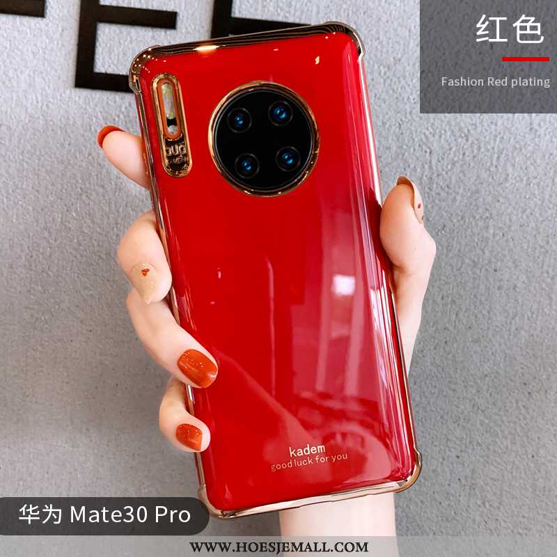 Hoes Huawei Mate 30 Pro Trend Zacht Anti-fall Licht Eenvoudige Siliconen Net Red Groen