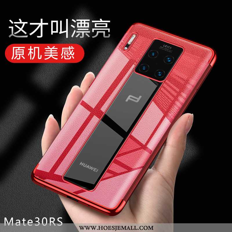 Hoesje Huawei Mate 30 Rs Bescherming Doorzichtig Mobiele Telefoon Anti-fall Dun Rood