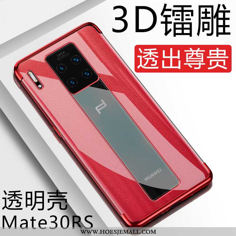 Hoesje Huawei Mate 30 Rs Bescherming Doorzichtig Mobiele Telefoon Anti-fall Dun Rood