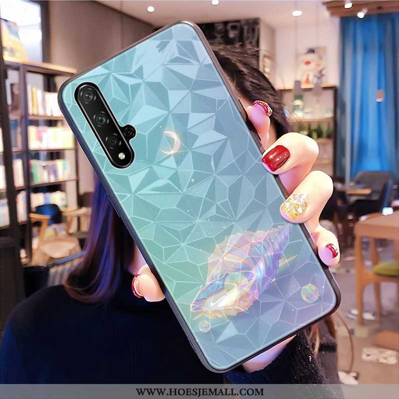 Hoes Huawei Nova 5t Patroon Vers Hoesje Groen Mobiele Telefoon Mini Net Red