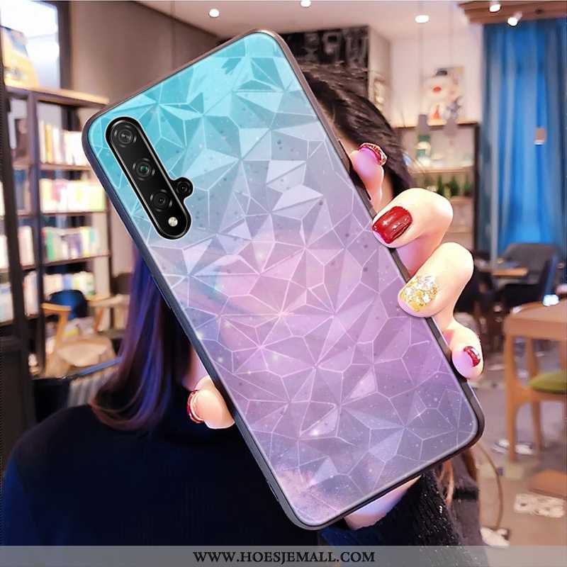 Hoes Huawei Nova 5t Patroon Vers Hoesje Groen Mobiele Telefoon Mini Net Red