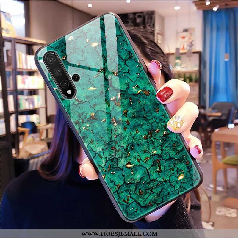 Hoes Huawei Nova 5t Bescherming Glas Hoesje Pas Patroon Groen 2020