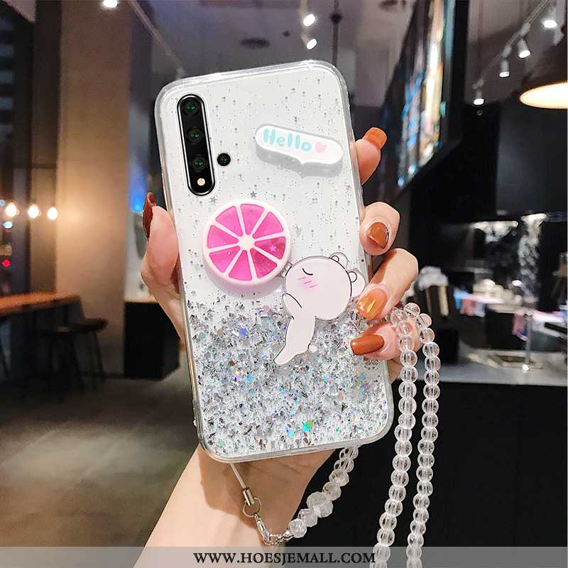 Hoes Huawei Nova 5t Siliconen Bescherming Wit All Inclusive Mobiele Telefoon Hoesje Zacht Witte