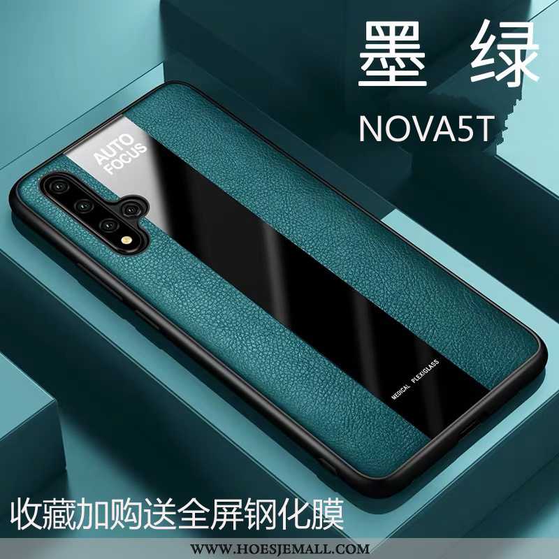 Hoesje Huawei Nova 5t Zacht Siliconen Mobiele Telefoon Hoes Bescherming Anti-fall Zwarte