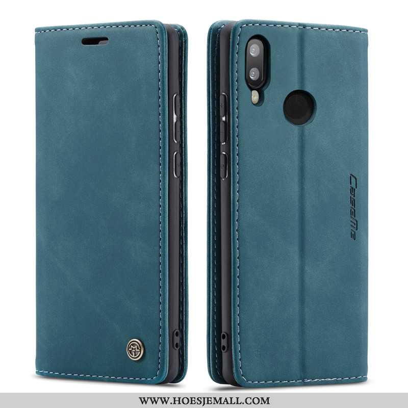 Hoesje Huawei P Smart 2020 Leren Kaart Khaki Mobiele Telefoon Folio 2020