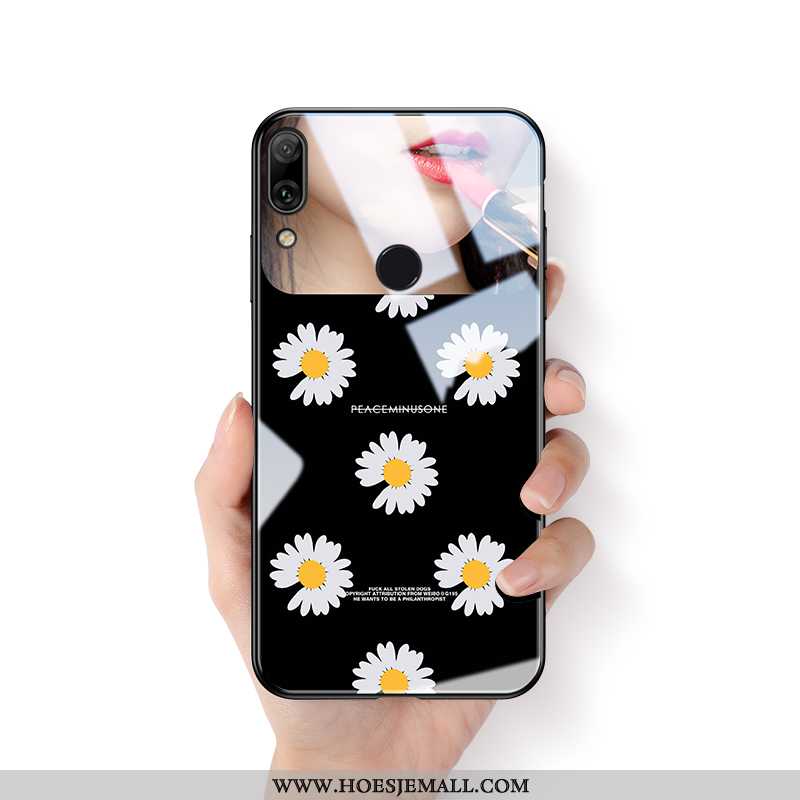 Hoesje Huawei P Smart 2020 Bescherming Glas Net Red All Inclusive Scheppend Siliconen Hoes Zwarte