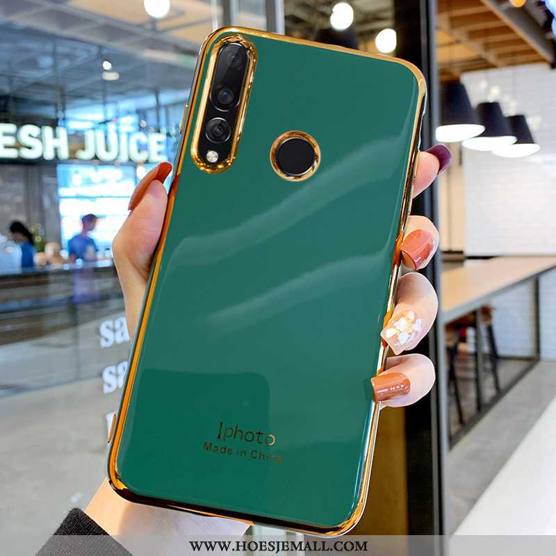 Hoesje Huawei P Smart+ 2020 Zacht Siliconen Persoonlijk Hoes All Inclusive Groen Turquoise