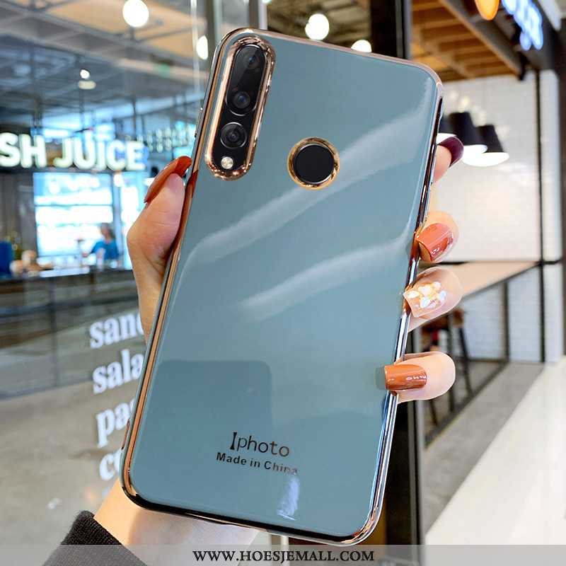 Hoesje Huawei P Smart+ 2020 Zacht Siliconen Persoonlijk Hoes All Inclusive Groen Turquoise