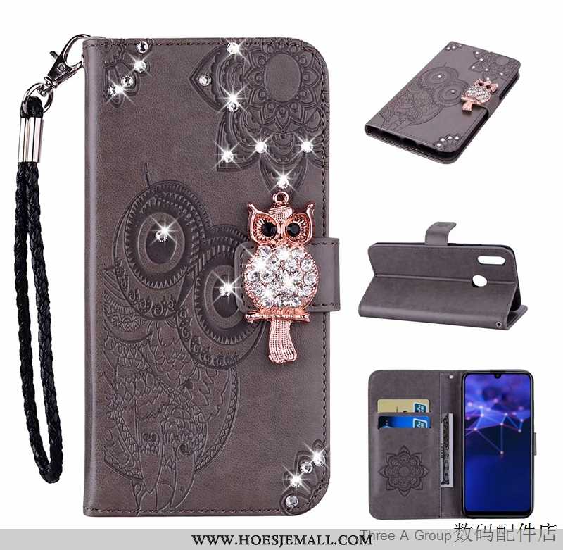 Hoesje Huawei P Smart+ 2020 Bescherming 2020 Kaart Hoes Mobiele Telefoon Folio Bordeaux