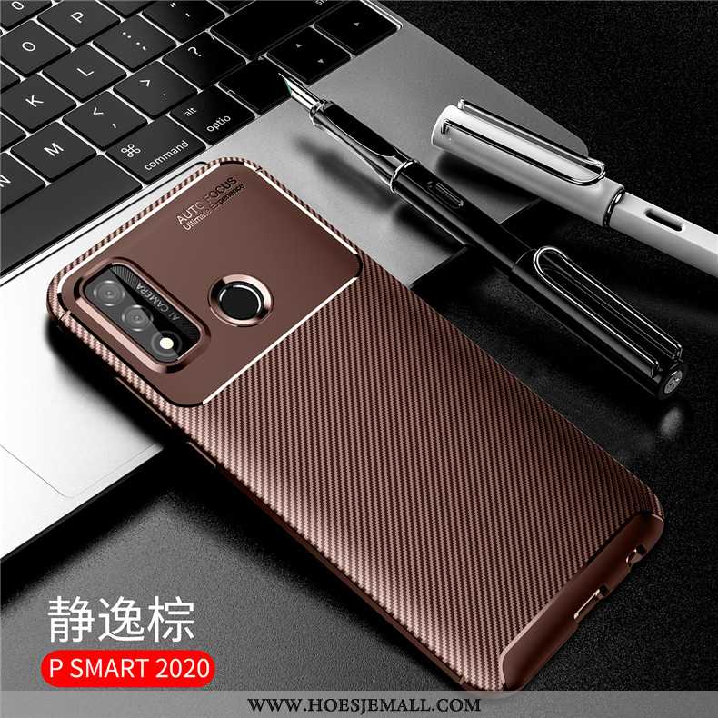Hoes Huawei P Smart 2020 Bescherming Accessoires Mobiele Telefoon Bruin Anti-fall Hoesje Bruine