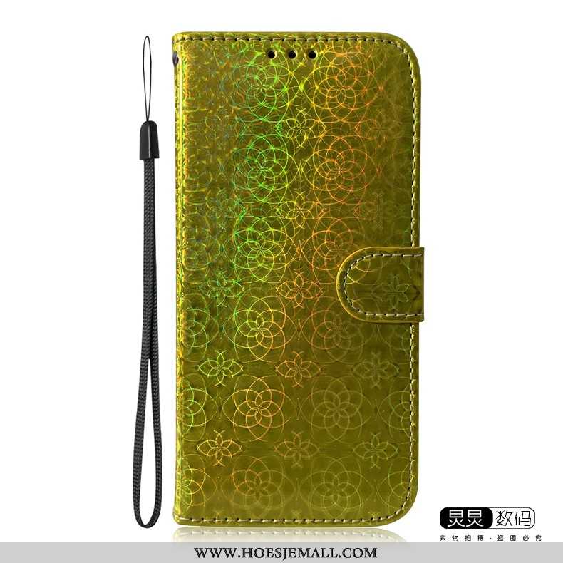 Hoes Huawei P Smart 2020 Trend Siliconen Mobiele Telefoon Hoesje Leren Goud Gouden