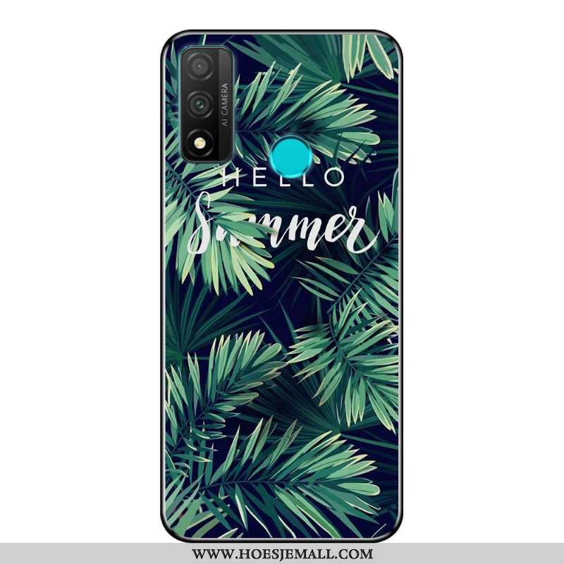 Hoesje Huawei P Smart 2020 Zacht Bescherming Schrobben Mobiele Telefoon Blauw Zwart Blauwe