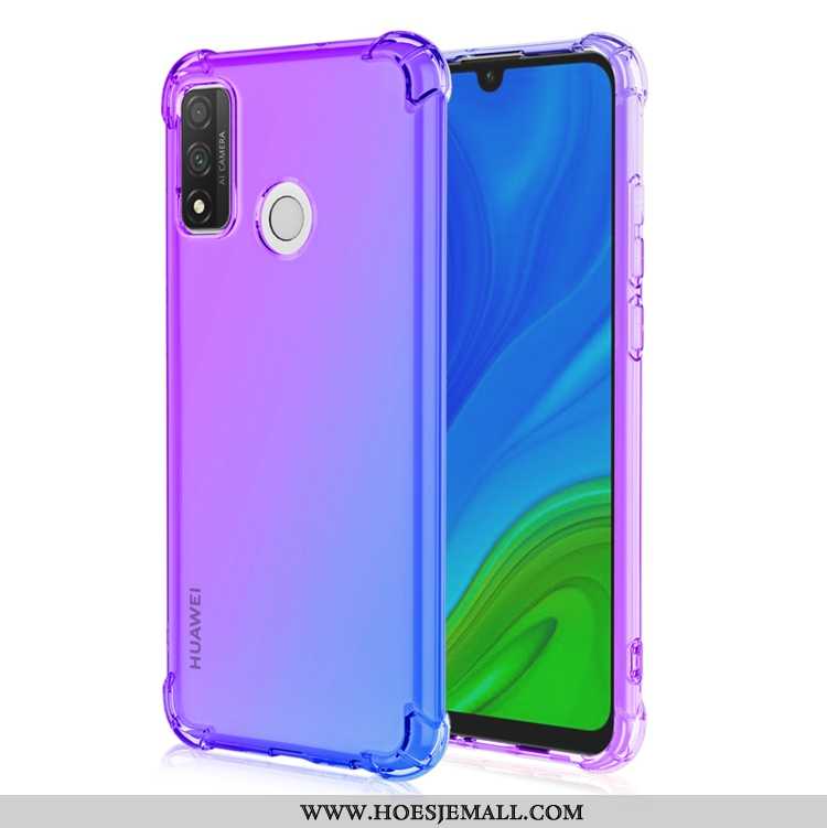 Hoes Huawei P Smart 2020 Zacht Geel Verloop Pu Mobiele Telefoon Gasbag