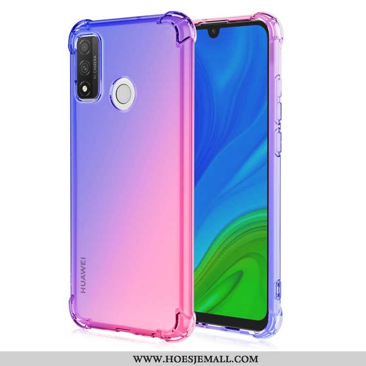 Hoes Huawei P Smart 2020 Zacht Geel Verloop Pu Mobiele Telefoon Gasbag