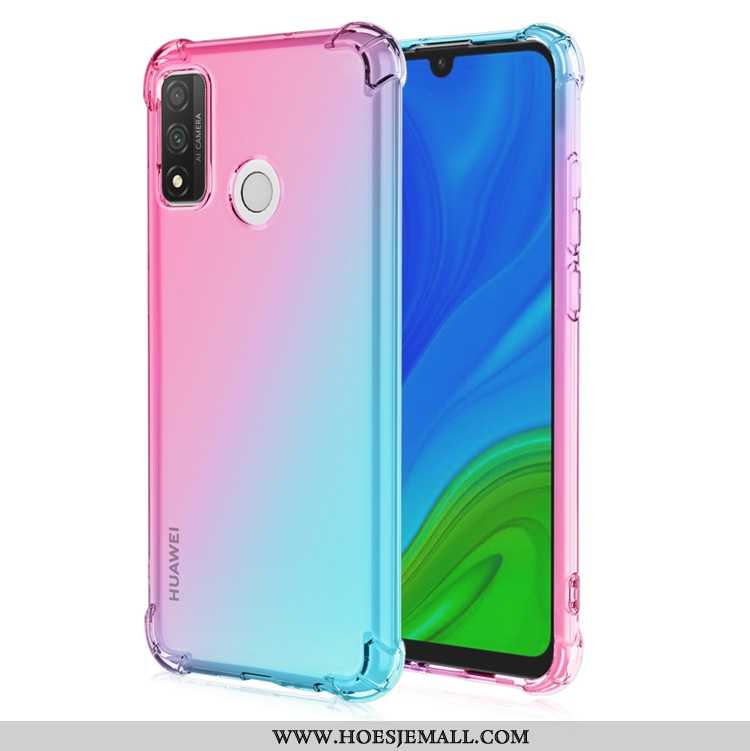 Hoes Huawei P Smart 2020 Zacht Geel Verloop Pu Mobiele Telefoon Gasbag