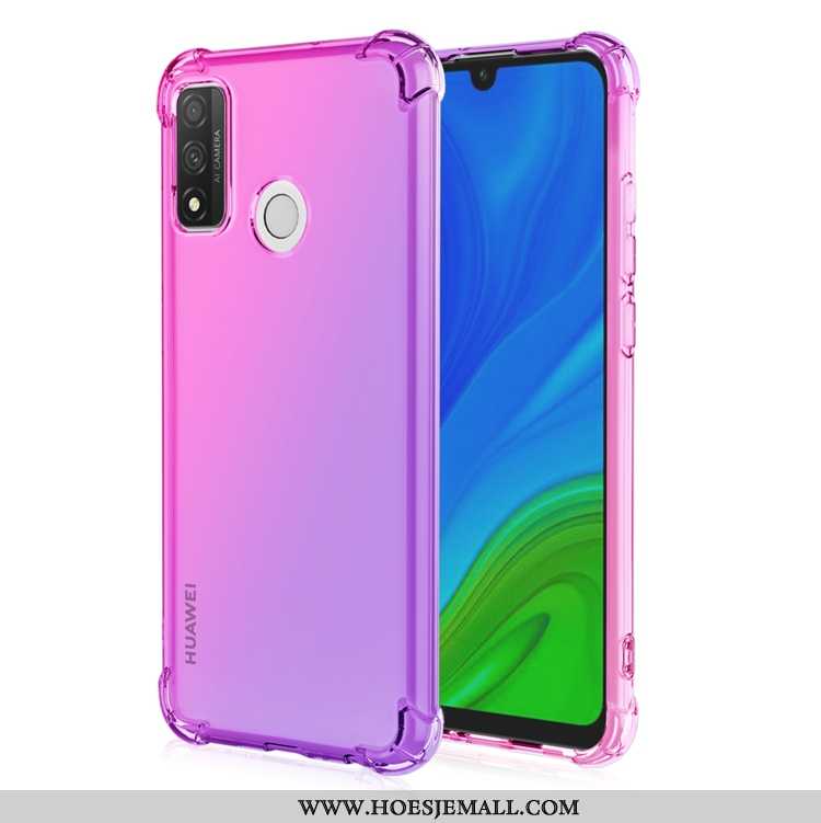 Hoes Huawei P Smart 2020 Zacht Geel Verloop Pu Mobiele Telefoon Gasbag