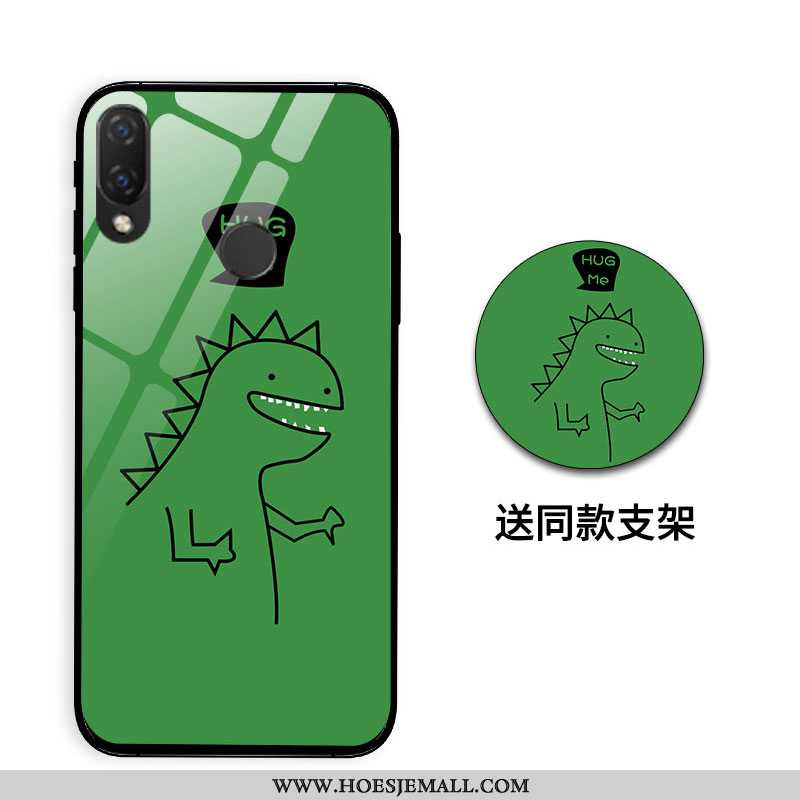 Hoesje Huawei P Smart+ Mooie Trend Mobiele Telefoon Anti-fall Hoes Persoonlijk Groen