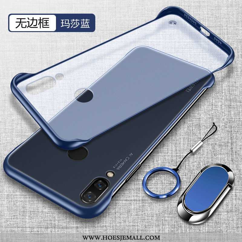 Hoes Huawei P Smart+ Super Dun Trend Anti-fall Doorzichtig Mobiele Telefoon Siliconen Rood