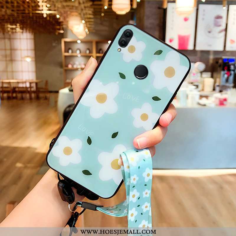 Hoesje Huawei P Smart+ Glas Persoonlijk Dun Scheppend Blauw Nieuw Lovers Blauwe