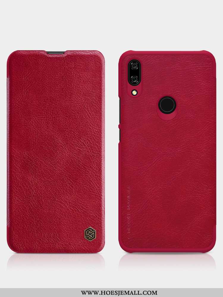 Hoesje Huawei P Smart Z Leren Mobiele Telefoon Rood