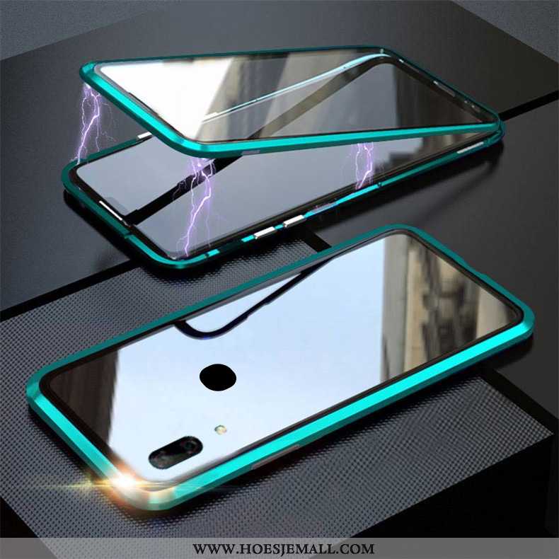 Hoesje Huawei P Smart Z Glas Mobiele Telefoon Groen 2020 Omkeerbaar Turquoise