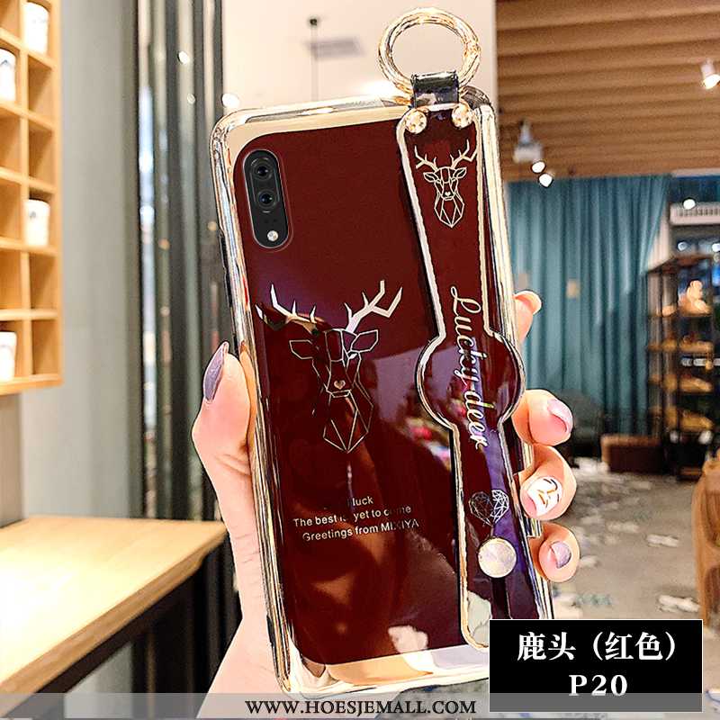 Hoesje Huawei P20 Siliconen Bescherming Anti-fall Zacht Net Red Mobiele Telefoon All Inclusive Grijs