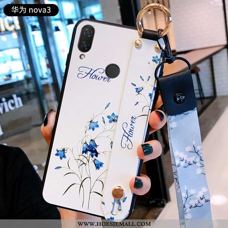 Hoes Huawei P20 Lite Scheppend Reliëf Blauw Mobiele Telefoon Bescherming Trend Blauwe