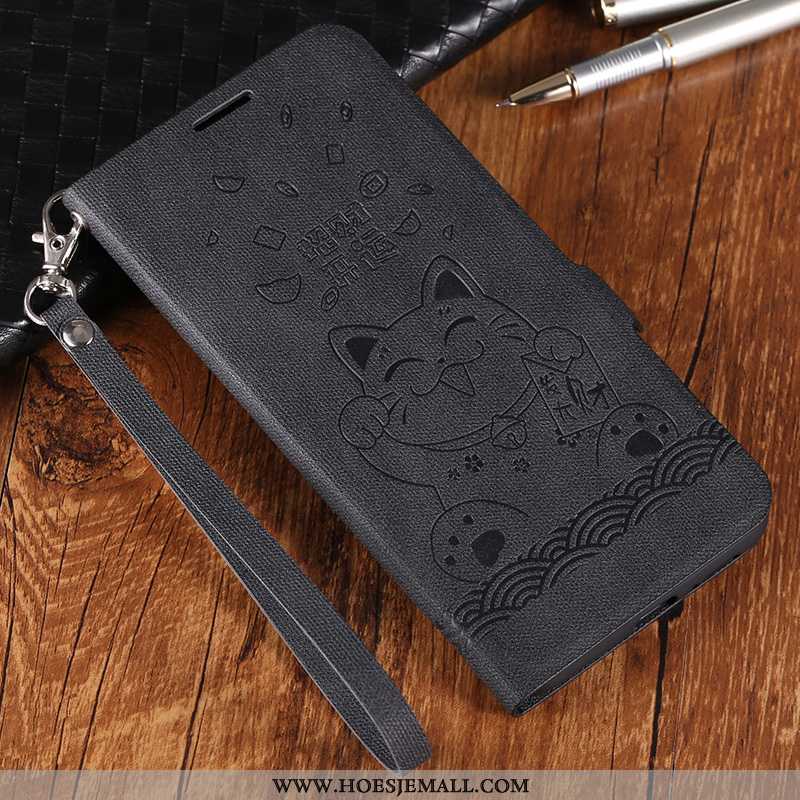 Hoes Huawei P20 Lite Scheppend Vintage Anti-fall High End Mobiele Telefoon Folio Leren Hoesje Bruin