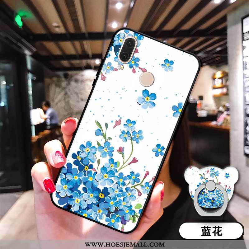 Hoes Huawei P20 Lite Siliconen Anti-fall Mobiele Telefoon Jeugd Blauw Hoesje Blauwe