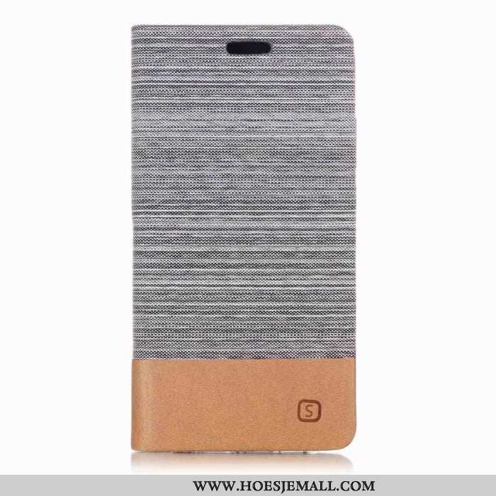 Hoesje Huawei P20 Lite Leren Bescherming Anti-fall Hoes Grijs Mobiele Telefoon