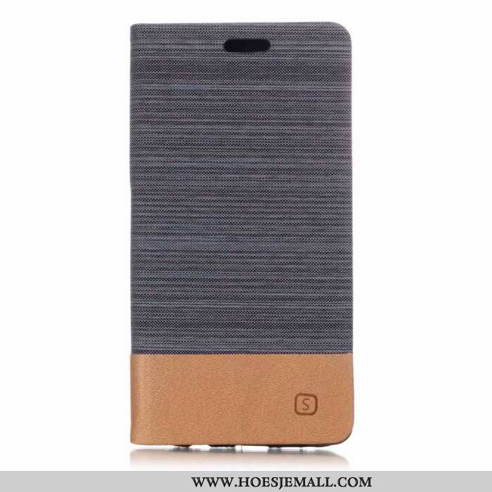 Hoesje Huawei P20 Lite Leren Bescherming Anti-fall Hoes Grijs Mobiele Telefoon