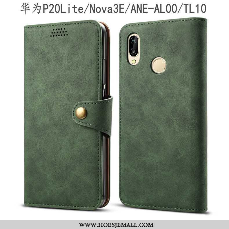 Hoesje Huawei P20 Lite Leren Bescherming Jeugd Mobiele Telefoon Grijs Folio