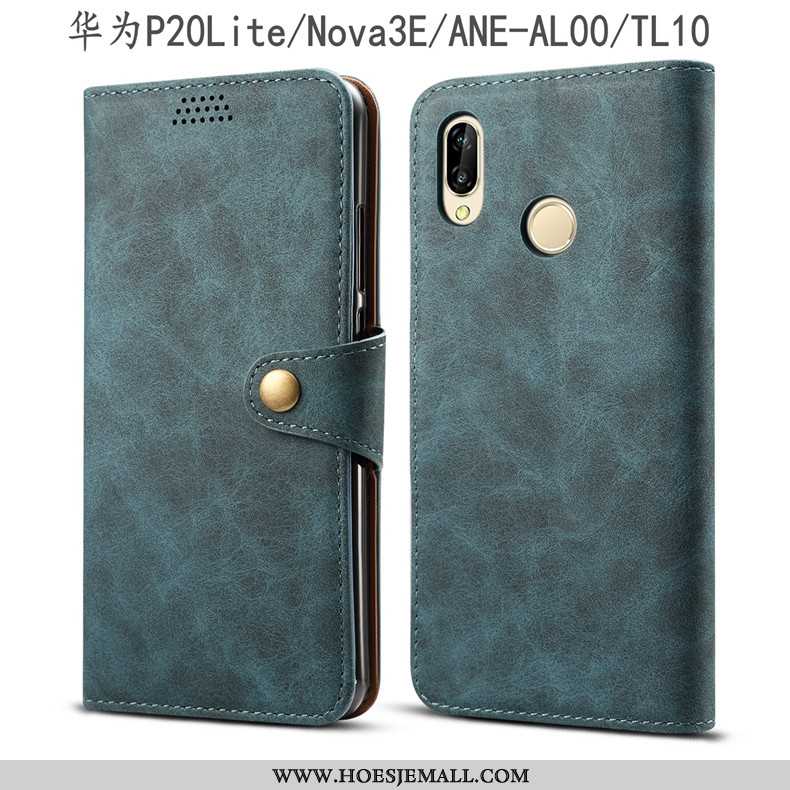 Hoesje Huawei P20 Lite Leren Bescherming Jeugd Mobiele Telefoon Grijs Folio