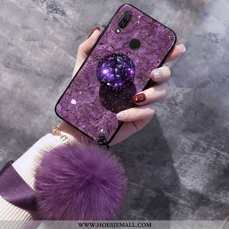 Hoesje Huawei P20 Lite Zacht Kristal Ondersteuning Purper Hoes Jeugd