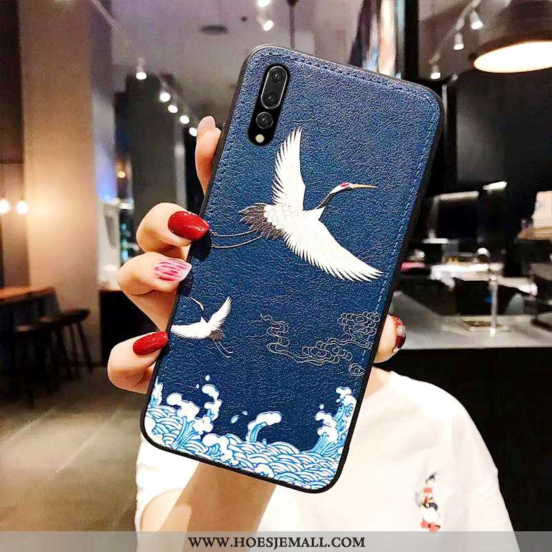 Hoes Huawei P20 Pro Bescherming Scheppend Paleis Mobiele Telefoon Wind Trend Hoesje Blauwe