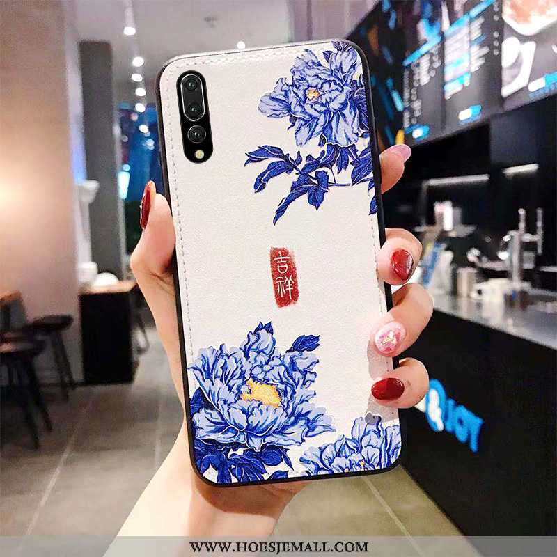 Hoes Huawei P20 Pro Bescherming Scheppend Paleis Mobiele Telefoon Wind Trend Hoesje Blauwe