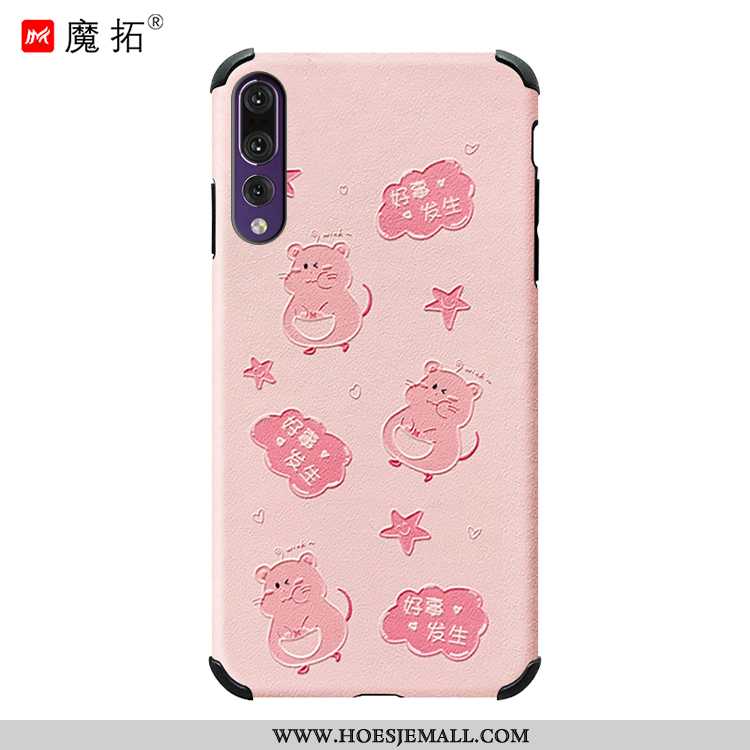 Hoes Huawei P20 Pro Scheppend Mooie Bescherming Kat Mobiele Telefoon Blauw Anti-fall Blauwe