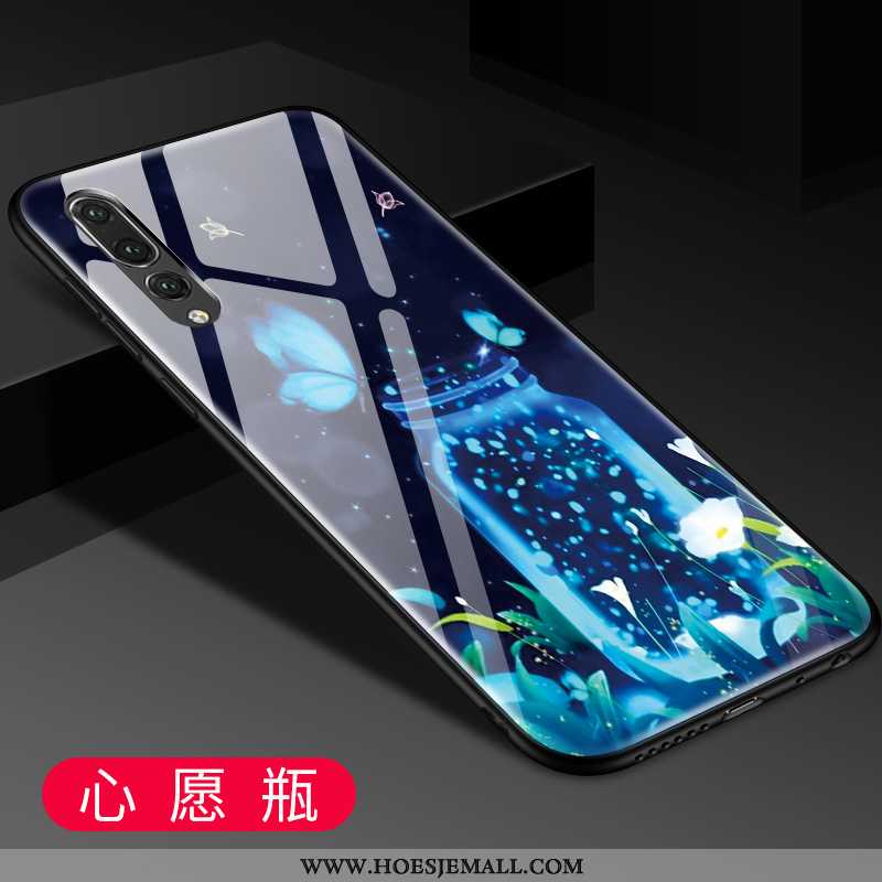 Hoes Huawei P20 Pro Spotprent Mooie All Inclusive Lovers Anti-fall Glas Blauwe