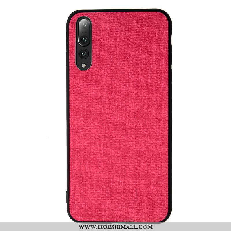 Hoesje Huawei P20 Pro Patroon Trend Doek Hoes Siliconen Bescherming Blauw Blauwe