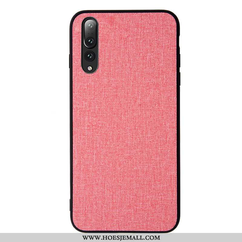 Hoesje Huawei P20 Pro Patroon Trend Doek Hoes Siliconen Bescherming Blauw Blauwe