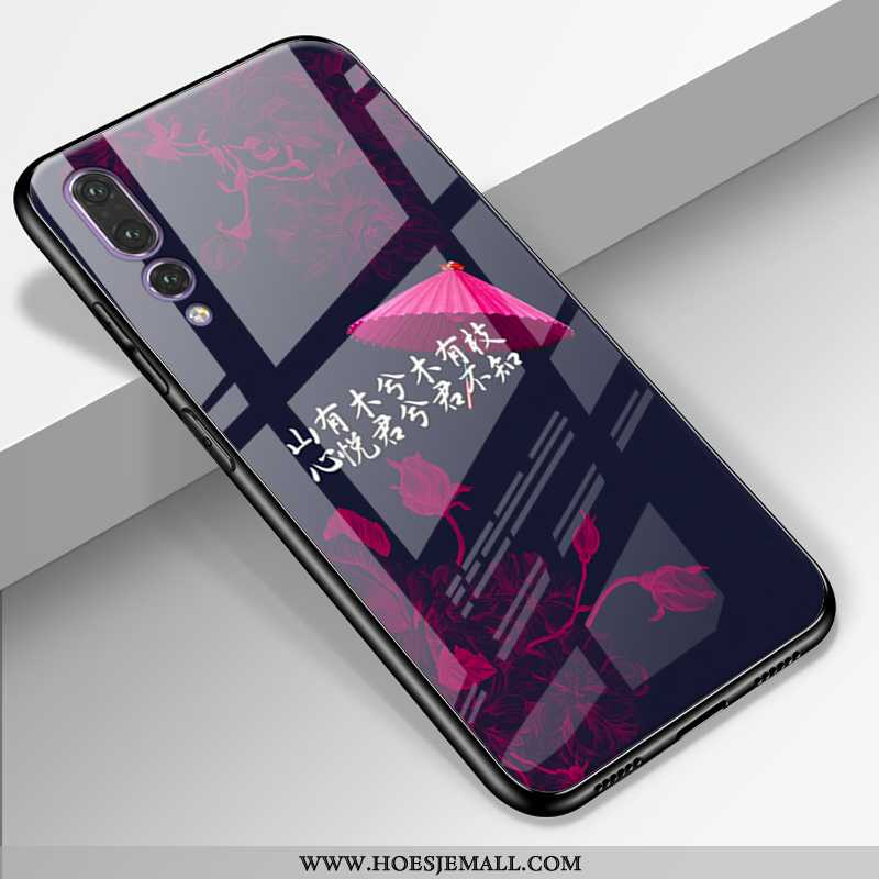 Hoes Huawei P20 Pro Echt Leer Trend All Inclusive Glas Lovers Hoesje Roze