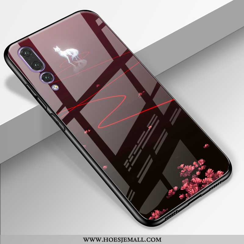 Hoes Huawei P20 Pro Echt Leer Trend All Inclusive Glas Lovers Hoesje Roze