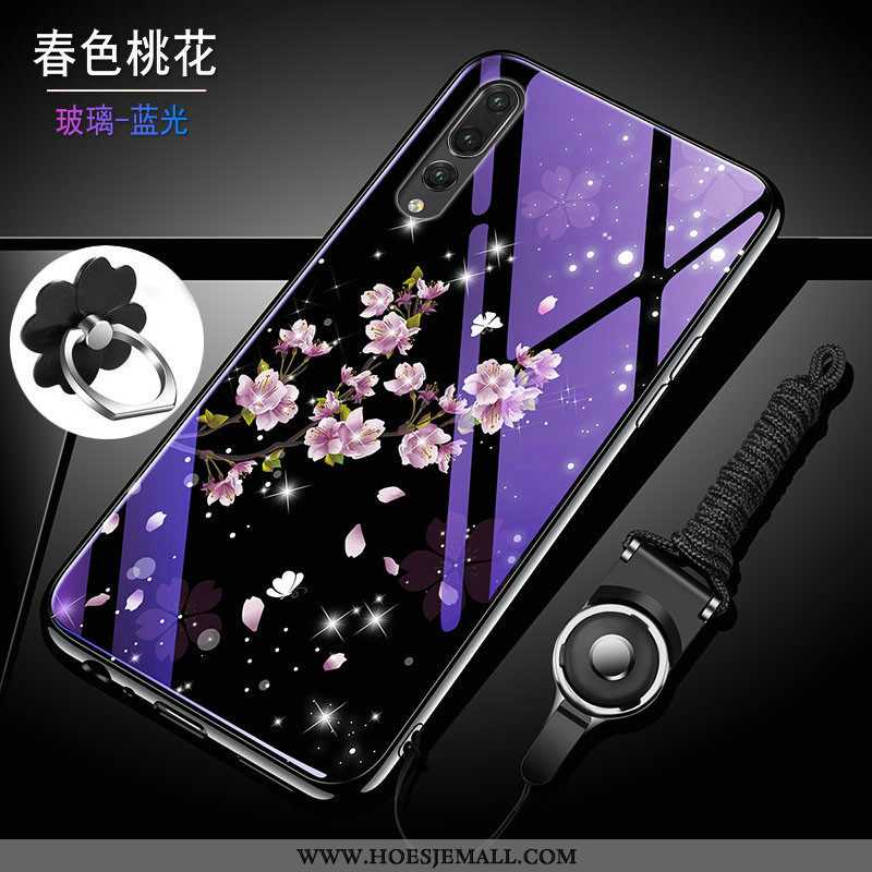 Hoes Huawei P20 Pro Siliconen Bescherming Trend Hoesje Zacht Blauw All Inclusive Purper