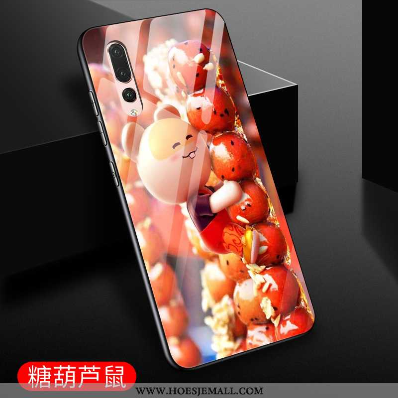 Hoesje Huawei P20 Pro Bescherming Glas Spotprent Mobiele Telefoon Lovers Nieuw Purper